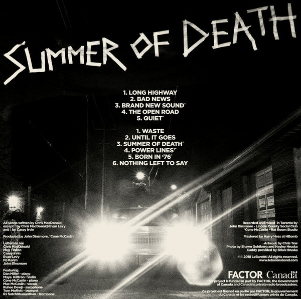 LeBarons - Summer Of Death LP
