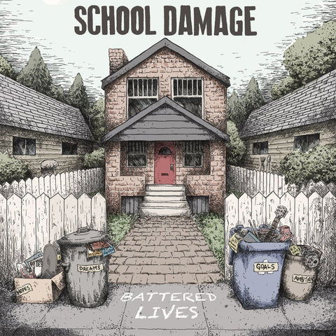 School Damage - Battered Lives LP